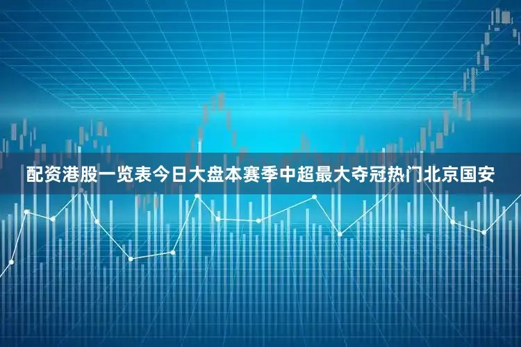 配资港股一览表今日大盘本赛季中超最大夺冠热门北京国安