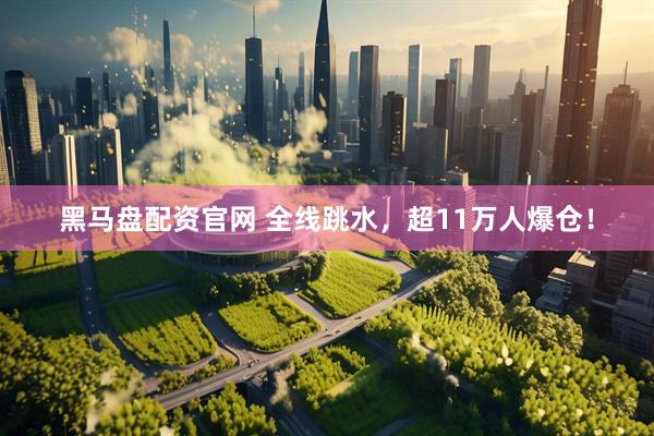 黑马盘配资官网 全线跳水，超11万人爆仓！