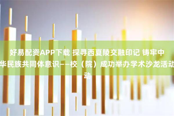 好易配资APP下载 探寻西夏陵交融印记 铸牢中华民族共同体意识——校（院）成功举办学术沙龙活动
